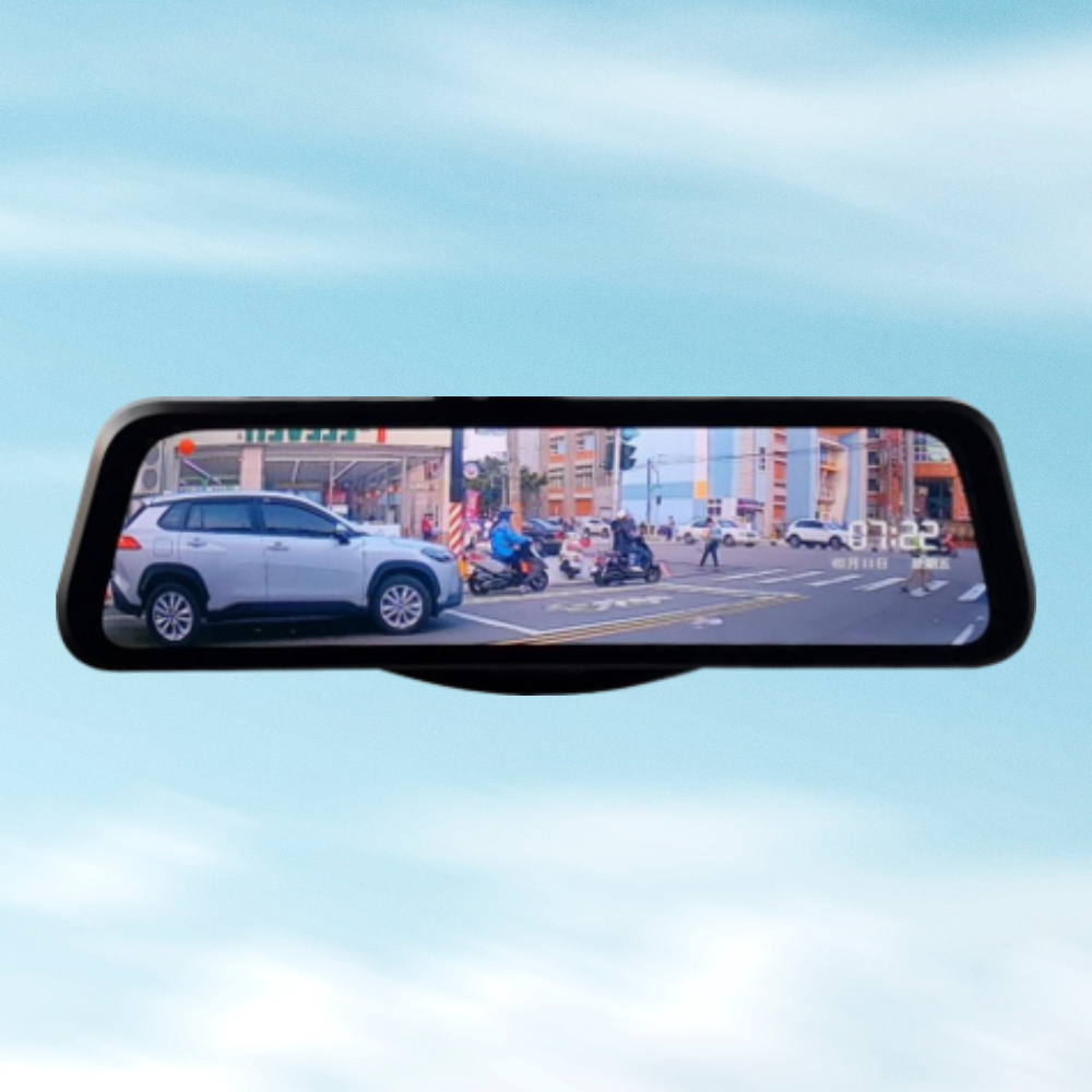 9.66" Full Touch Screen Rearview Mirror